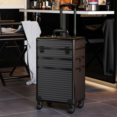 Black makeup trolley - case, on