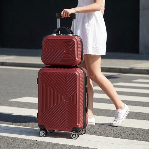 2pcs hard shell suitcase set - shell,