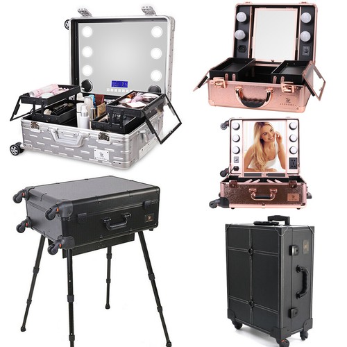 Pro rolling makeup train - train, case