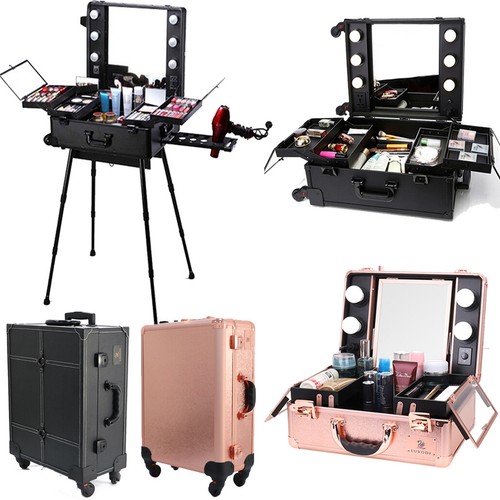 Rolling makeup train table - makeup,